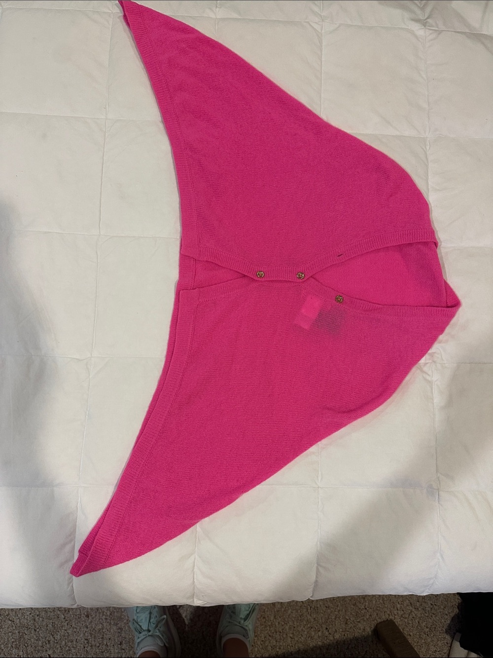 Lilly Pulitzer Hot Pink Knit Poncho Shrug